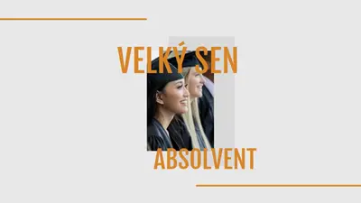Velký sen, absolvent gray modern-bold