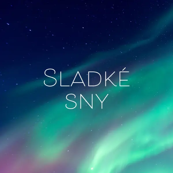 Sladká sny noční obloha blue modern-simple
