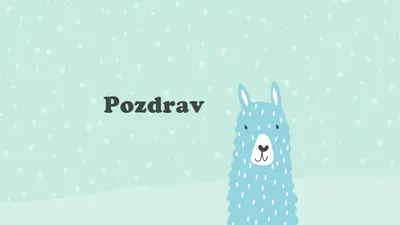 Pozdrav green whimsical-color-block