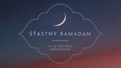 Šťastný ramadán black modern-simple