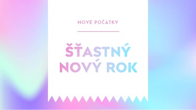 Nový rok, nové začátky blue modern-bold