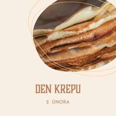 Je den krepu. brown organic-simple