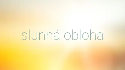 Slunečná obloha yellow modern-simple