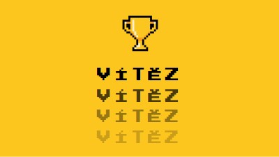 Život trofeje yellow vintage-retro