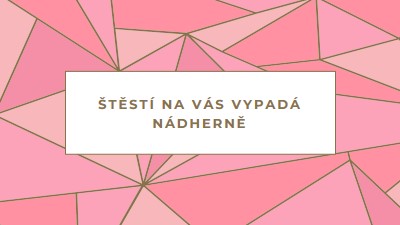 Šťastné návraty pink modern-simple