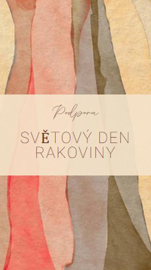 Podpora Světového dne rakoviny yellow modern-simple