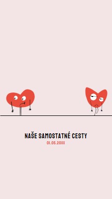 Naše samostatné cesty pink whimsical-line