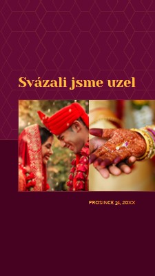 Svázali jsme uzel red modern-simple