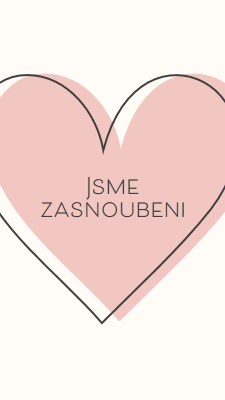 Všechno srdce pink modern-simple