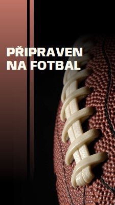 Připraveni na fotbal brown modern-simple