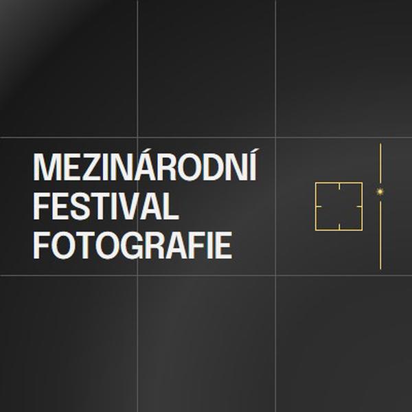 Mezinárodní festival fotografie black modern,moody,camera,grid,geometric,pattern