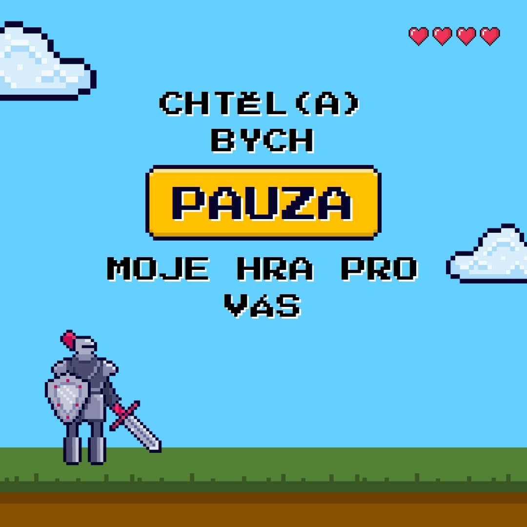 Pozastavil bych svou hru pro tebe blue vibrant,whimsical,game,retro,playful,computer