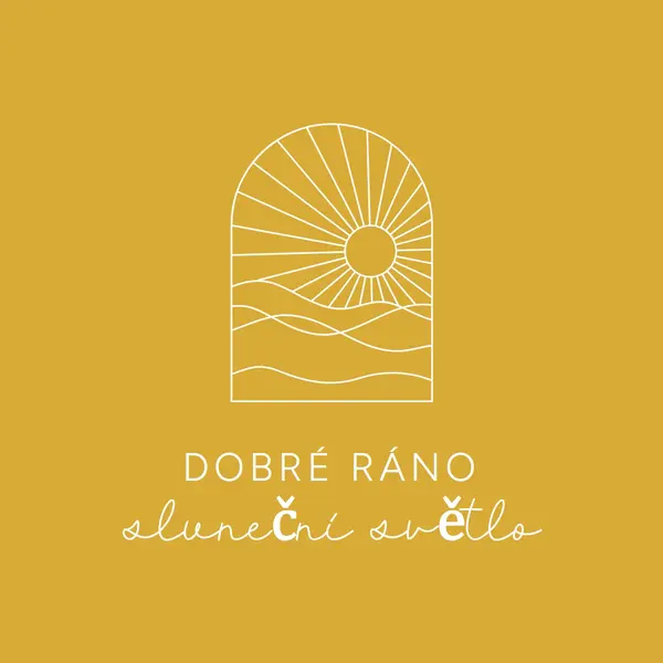 Dobré ráno, sluníčko yellow modern,minimal,lines,simple,waves,sun