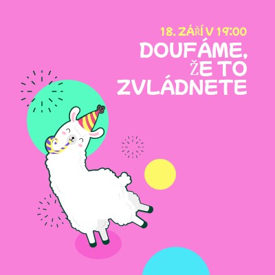 Doufáme, že to zvládnete. pink bold.-playful,graphic