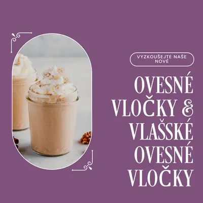 Vyzkoušejte naše nové ořechové ořechové ovesné vločky purple elegant,whimsical,playful,classic,minimal,simple