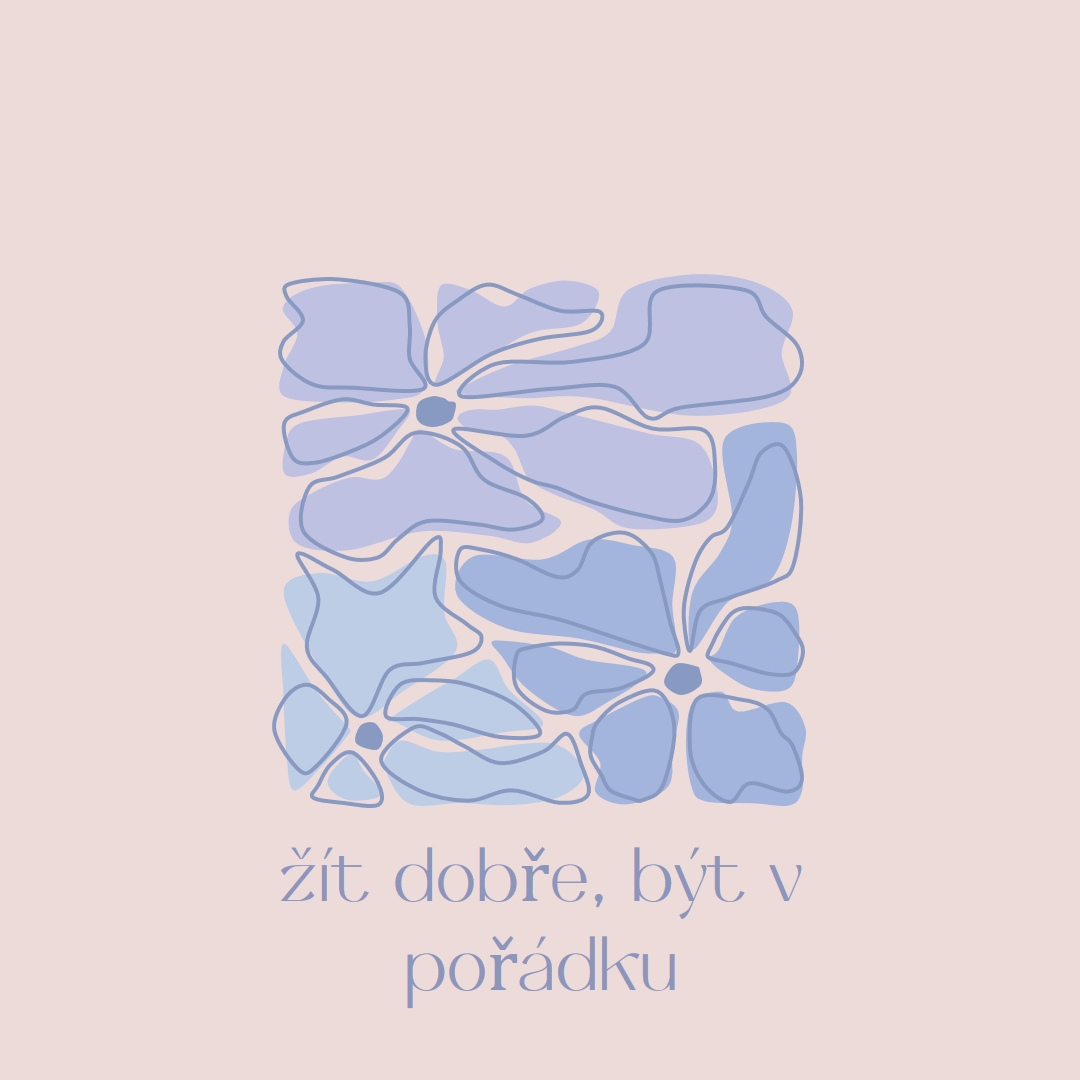 Jemné květiny pro nový den blue modern,organic,flowers,vintage,minimal,floral