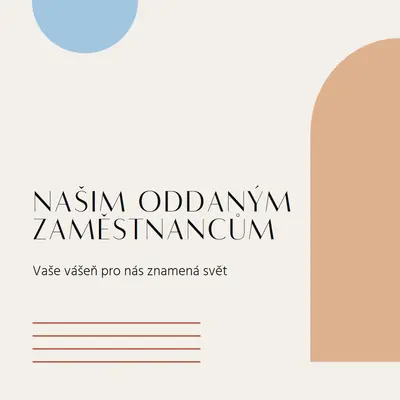 Poděkování pro zaměstnance brown minimal,boho,shapes,geometric,line,neutral