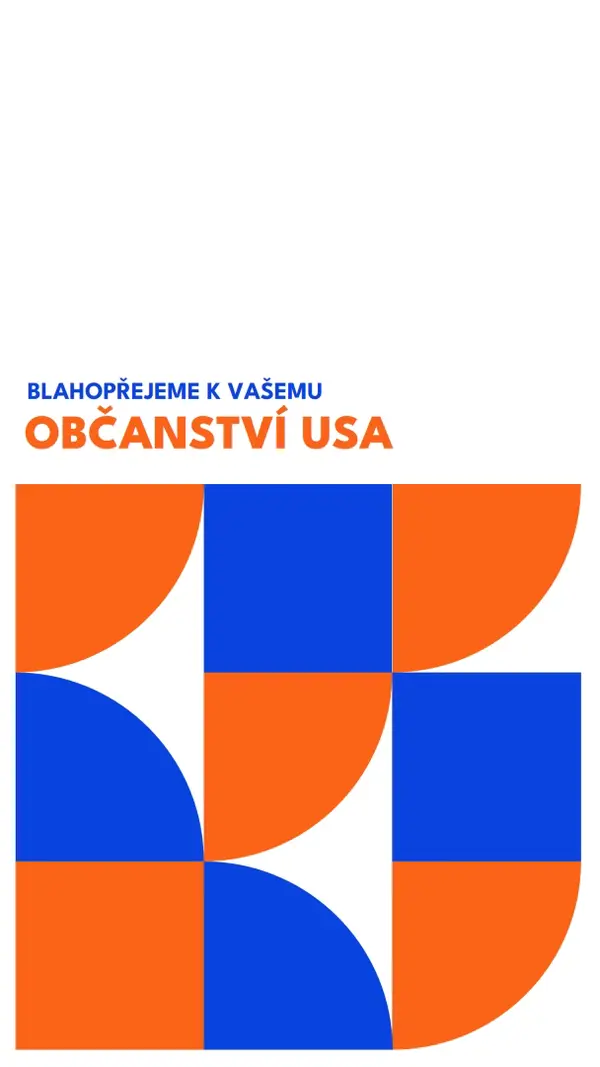 Blahopřejeme k občanství red modern-geometric-&-linear