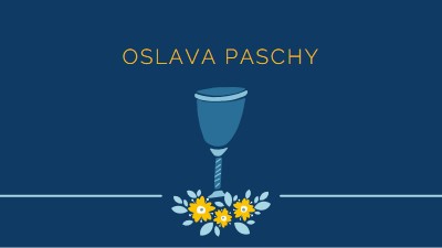 Oslava Paschy blue whimsical-color-block