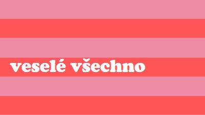 Všechno je veselé pink modern-bold