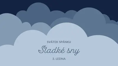 Jen snít o více spánku blue whimsical-color-block
