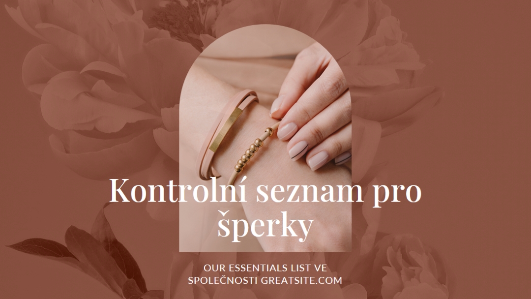 Kontrolní seznam pro šperky pink organic-boho