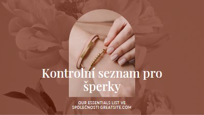 Kontrolní seznam pro šperky pink organic-boho