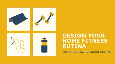 Zdravé a šťastné yellow modern-bold