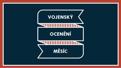 Oslava měsíce vojenského ocenění blue modern-simple