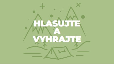 Hlasujte a vyhrajte green whimsical-line