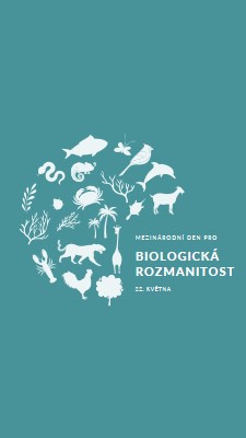 Oslavte Světový den biologické rozmanitosti blue modern-simple