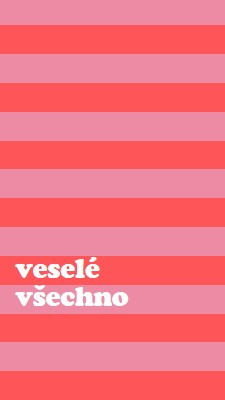 Všechno je veselé pink modern-bold