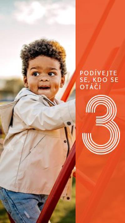 Hrajte to v pohodě orange modern-bold