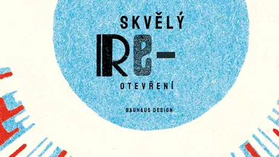 Znovu otevřít širokoúhlý blue modern-bold