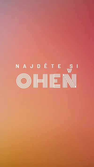 Hořící orange modern-bold