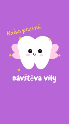 První návštěva víly purple whimsical-color-block