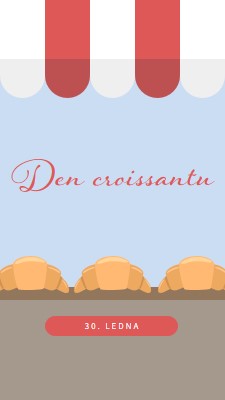 Den croissantu blue whimsical-color-block