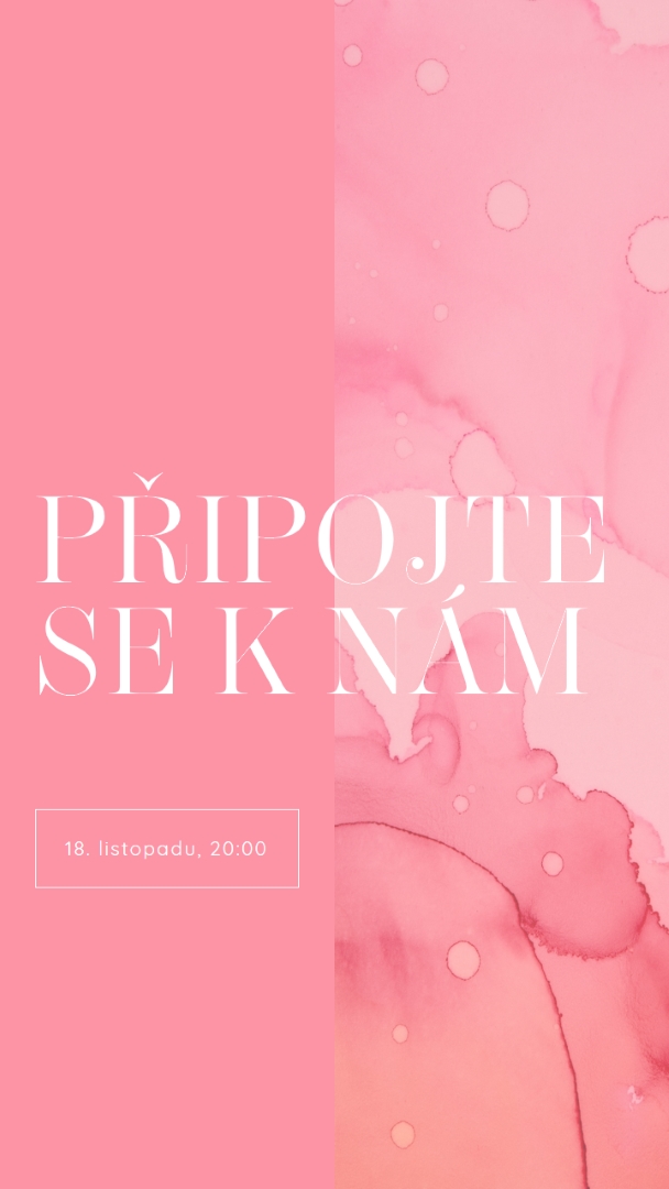Připojte se k nám na akci pink elegant,clean,watercolor,classic,simple,minimal