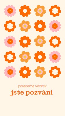 Pořádáme večírek orange bold,fun,graphic