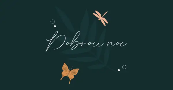 Jednoduchá dobrá noc blue whimsical,bohemian,graphic,simple,motif,handwriting,illustration,