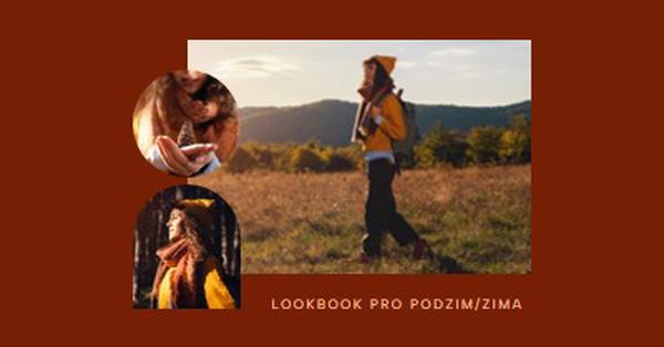 Lookbook pro podzim/zima red clean,overlapping,collage