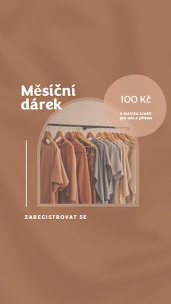 Terakotové textilie brown organic-simple