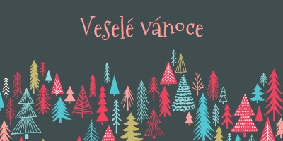 Veselé vánoce green whimsical-line