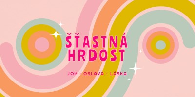 Radost, oslava, láska pink vintage-retro