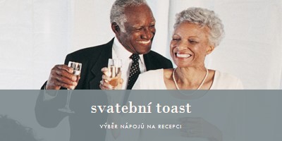 Svatební toast gray modern-simple