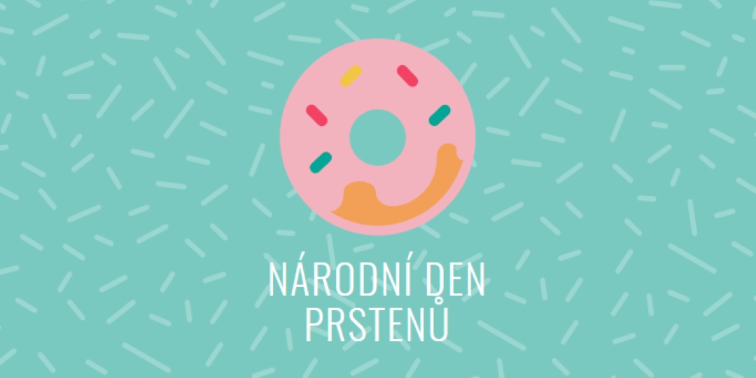 Yum je národní den koblih blue modern-simple