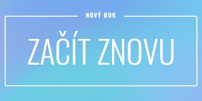 Začít znovu blue modern-bold