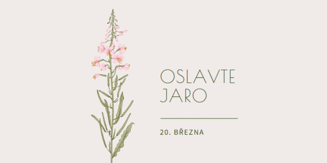 Oslavte jaro white vintage-botanical