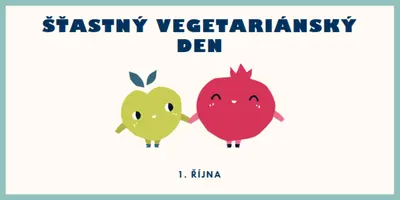 Šťastný vegetariánský den white whimsical-line