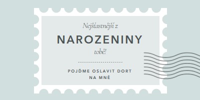 Nádherné narozeniny blue modern-simple